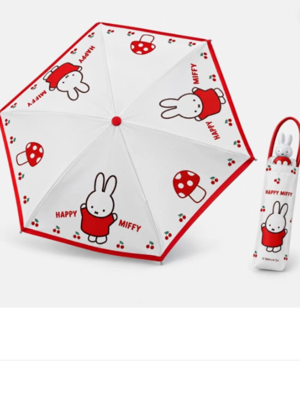 Miffy Boris Foldable Folding Umbrella Sun Rain UV Water Repellent Long Mascot
